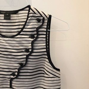 Marc Jacobs Striped Heart Button Tank-Top